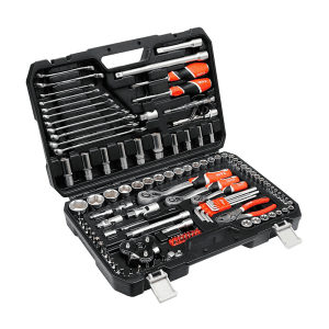 Yato 126 Pcs 1/2, 3/8, 1/4 Inch Sq. Drive Tool Set, YT-38875
