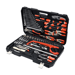 Yato 79 Pcs 1/2, 1/4 Inch Sq. Drive Tool Set, YT-38911