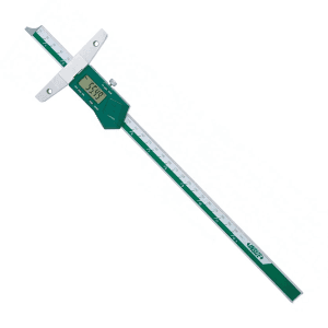 Insize 150 mm / 6 inch Digital Depth Gauge with Mounting Holes for Extension Base, 1147-150