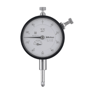 Mitutoyo 0 - 0.5 inch Standard Type Dial Indicator with Flat Back, 2414AB