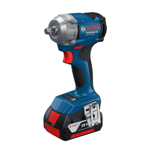 Bosch 18V Professional Cordless Impact Wrench with 2 Pcs 4.0 Ah Batteries & Charger, GDS 18V-350
