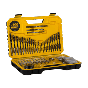 Dewalt 100 Pcs Drill Machine Bit Set with Metal,Wood and Masonary Drill Machine Bits,Magnetic Bit Holder & Screwdriving Bits, DT71563