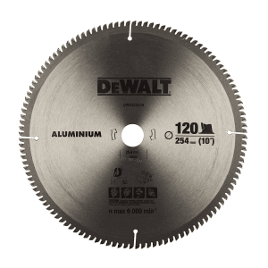 Dewalt 10 inch / 254 mm Circular Saw Blade For Cutting Aluminium (120 Teeth), DW03225-IN