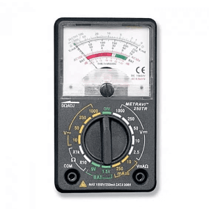 Metravi 1.5 V / 9 V Hand Held Analogue Multimeter, 250TR