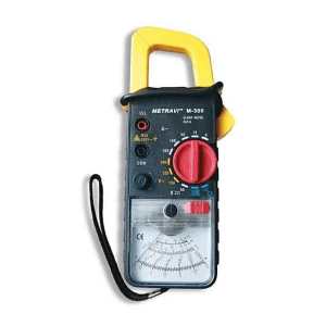 Metravi 34 mm / 0 - 60V Analogue Clamp Meters With Pointer Lock Facility & Temperature Probe, M-300