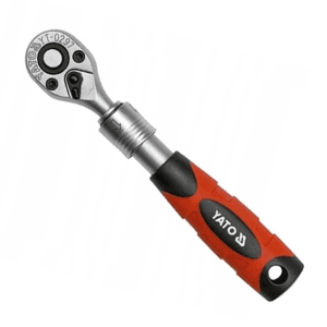 Yato 1/4 Inch Sq Drive Telescopic Quick Release Ratchet Handle, YT-0297