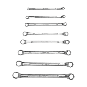 Taparia 8 Pcs, Shallow Offset Ring End Spanners Set, 1808