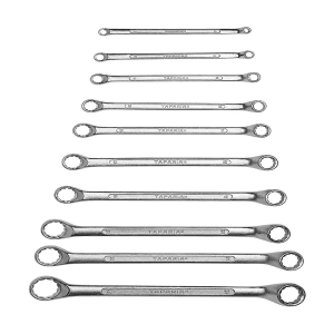 Taparia 10 Pcs, Shallow Offset Ring End Spanners Set, 1810