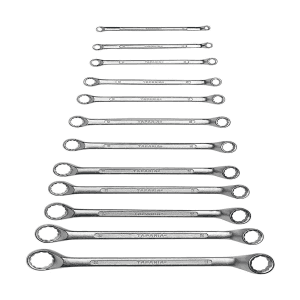 Taparia 12 Pcs, Shallow Offset Ring End Spanners Set, 1812