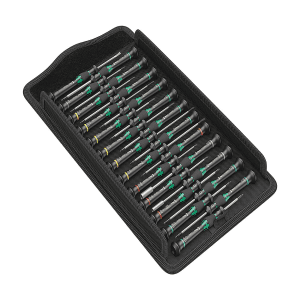 Wera 25 Pcs Kraftform Micro Big Pack 1 Screwdriver Set For Electronic Applications, 05134000001