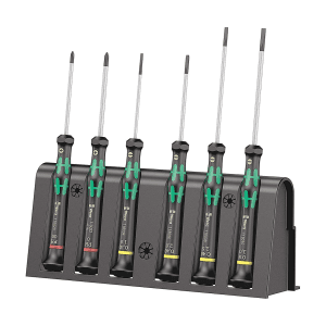 Wera 2035 / 6 Pcs A Screwdriver Set & Rack For Electronic Applications, 05118150001