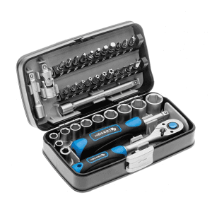 Hogert 38 Pcs 1/4 Inch Sq. Drive Socket Set, HT1R462