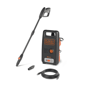 Black+Decker 1300W 100 Bar, 390 L/hr Pressure Washer For Car Wash & Home Use, BXPW1300E-B5