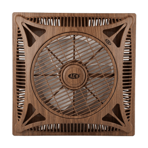 Aco 450 mm Ceiling Box Fan with Remote Control (Wooden Color), AP-1624RW