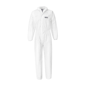 Portwest BizTex Microporous Coverall Type 5/6 (White) Pack of 50 Pcs, ST40WHRM         