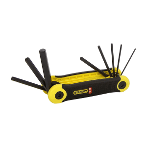 Stanley 8 Pcs (1.5 mm - 8 mm) Folding Hex Key Sets, 2-69-264