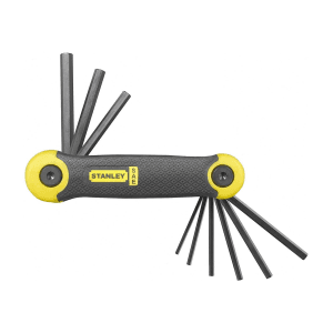 Stanley 9 Pcs (5/64 inch - 1/4 inch) Folding Hex Key Sets, 2-69-265