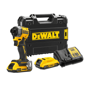 Dewalt 20V / 6.35 mm 3 Speed XR Li ion Cordless Impact Driver with 2x2.0 Battery Included, DCF850D2