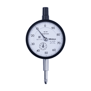 Mitutoyo 0 - 10 mm Standard Type Dial Indicator with Flat Back, 2902AB