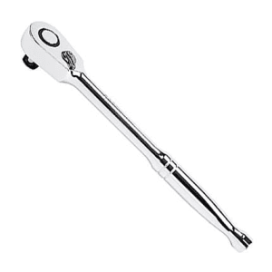 Toptul 1/2 Inch Sq. Drive Compact Head Reversible Ratchet Handle with Quick Release, CHAU1625