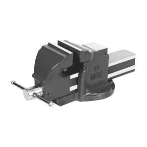 Apex 80 mm / 3 Inch Heavy Duty Bench Vice (Deluxe / Double Rib - Fixed Base), 740-80