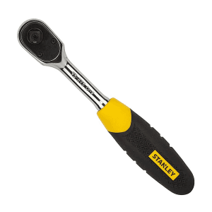 Stanley 1/4 Inch Sq. Drive Metal Quick Release Pear Head Ratchet, STMT95895-8B