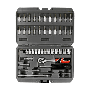 Yato 46 Pcs 1/4 Inch Sq. Drive Socket Set, YT-14474