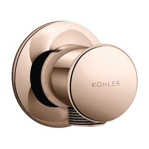 Kohler Complementary Round Wall Mount Supply Elbow In Brushed Rose Gold Finish, K-16381IN-BRD