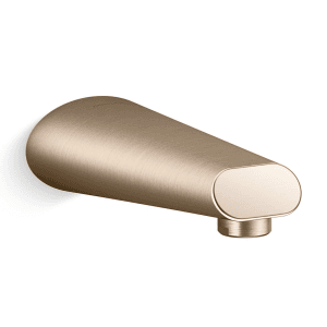Kohler Complementary Bath Spout Without Diverter In Brushed Rose Gold, K-10385IN-BRD