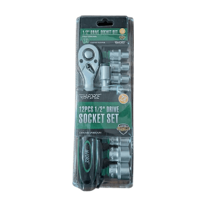 HI-Force 12 Pcs 1/2 inch Sq. Drive Professional Socket Set