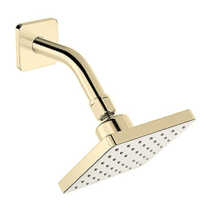 Kohler Parallel Square Shower Head With Shower Arm In French Gold Finish, K-22645IN-AF