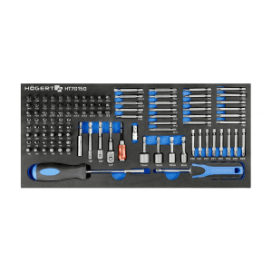 Hogert 107 Pcs Screwdriver Bits & Sockets Set, HT7G150