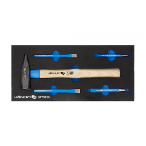 Hogert 5 Pcs Hammer & Chisels Set, HT7G135