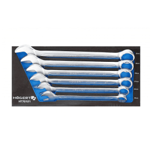 Hogert 6 Pcs, 22 mm - 32 mm Combination Spanner Set, HT7G121