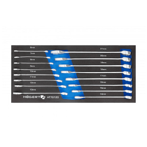 Hogert 16 Pcs, 6 mm - 21 mm Combination Spanner Set, HT7G120