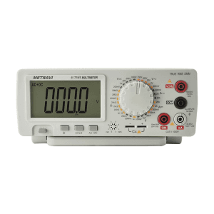 Metravi 1000 V DC Voltage Tester Bench Type Multimeter With LCD Display, 45 T-RMS