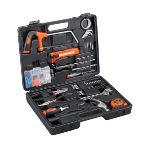 Black+Decker 108 Pcs Hand Tool Kit For Home DIY & Professional Use, BMT108C