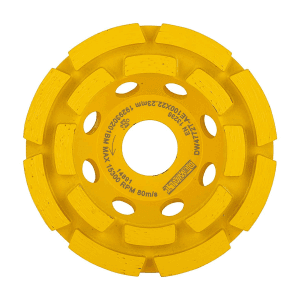 Dewalt 4 inch / 100 mm Double Row Diamond Cup Grinding Wheel For Angle Grinders, DW4772T-AE