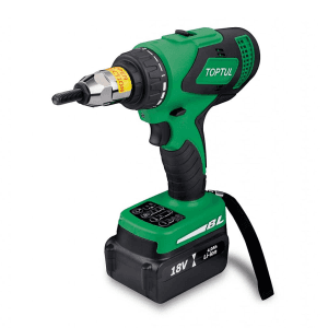 Toptul M5 - M10 / 18V / 4.0 Ah Li-ion Cordless Brushless Rivet Nut Tool, KPNA0510A