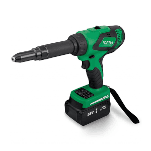 Toptul 3.2 - 6.4 mm / 18V / 4.0 Ah Li-ion Cordless Brushless Riveter, KPRA0306E