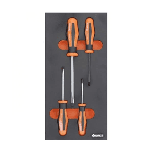 Groz 4 Pcs Screwdrivers Set Series C (1/3 Size) Tool Assortments, KIT/MOD/22C