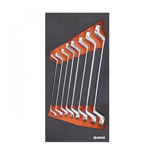Groz 8 Pcs Ring Spanner Set Series C (1/3 Size) Tool Assortments, KIT/MOD/30C