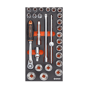 Groz 27 Pcs Series C (1/3 Size) Tool Assortments, KIT/MOD/31C