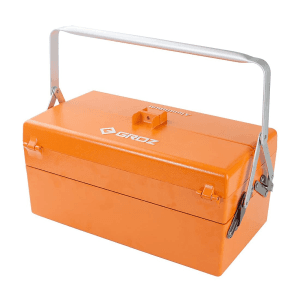 Groz 18 Inch / 5 Tray Heavy Duty Die-Cast Aluminium Tool Box, MTB/5/AL