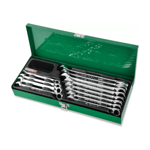 Toptul 12 Pcs Pro-Series Reversible Ratchet Combination Wrench Set, GAAD1205