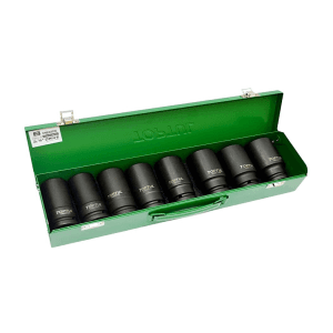 Toptul 8 Pcs 3/4 Inch Sq. Drive 6 Pt Flank Deep Impact Socket Set, GDAD0802