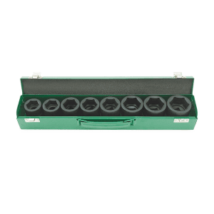 Toptul 8 Pcs 3/4 Inch Sq. Drive 6 Pt Flank Impact Socket Set, GDAD0801