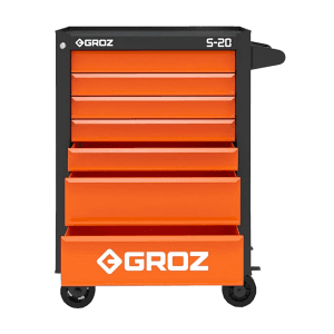Groz 7 Drawer Roller Cabinet, RTC/27-20D/1/OR/GRZ