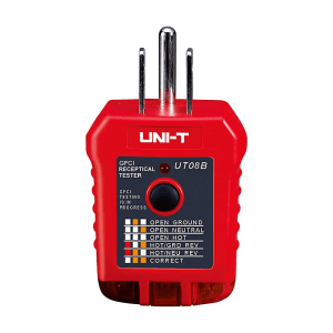 UNI-T 110 ~ 125V AC GFCI Receptical Tester, UT08B