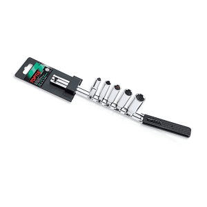 Toptul 5 PCS 1/4 Inch Sq. Drive Deep Socket Rail Set, GAAQ0502